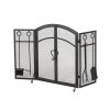 FOLDING SCREEN WITH DOORS AND 4 PCS TOOL SETS