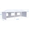 10x30' Wedding Party Canopy Tent Outdoor Gazebo with 5 Removable Sidewalls